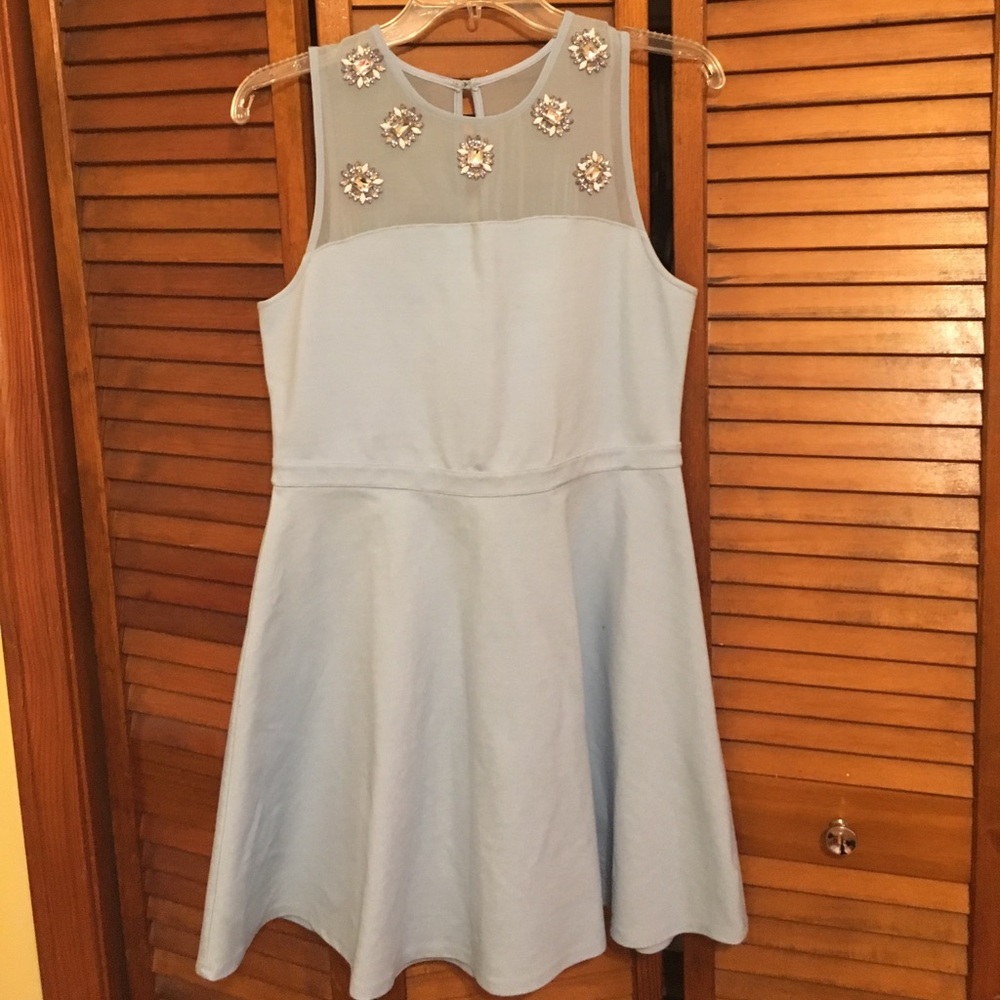 Diamond Neck Formal Dress